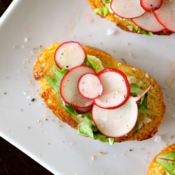 Spring Radish Crostini