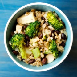 Farro and Chicken with Veggies