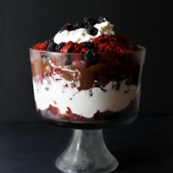 Blackberry Red Velvet Crash Cake