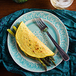 Chickpea Flour Omelets Asparagus