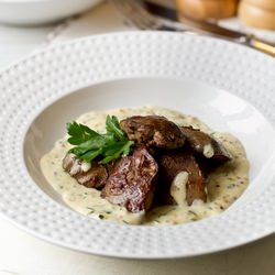 Chicken Liver with Creamy Sauce