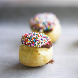 Sprinkle Topped Cream Puffs