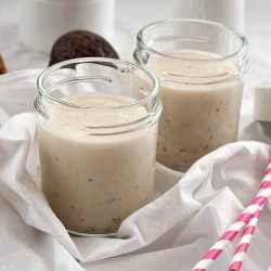 Banana, Coconut, and Passion Fruit Smoothie