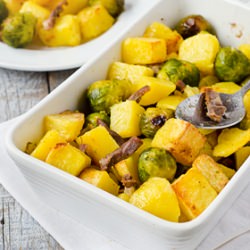 Roasted Potatoes & Brussel Sprouts