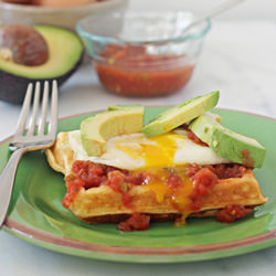 Overnight Cornmeal Waffles