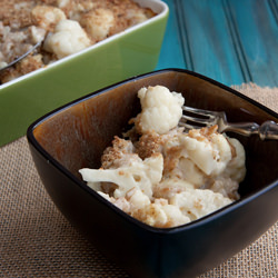 Cheesy Cauliflower and Farro Bake