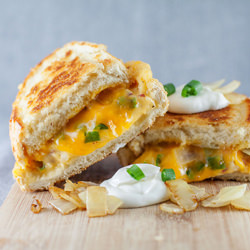 Perogy Grilled Cheese