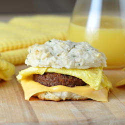 Sausage and Egg Biscuit Sandwiches