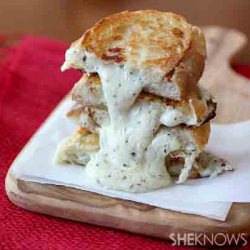 White Pizza Grilled Cheese Sandwich