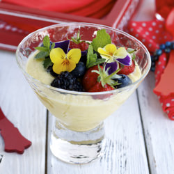 Lemon Cream With Berries