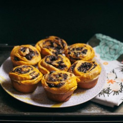 Pumpkin Chocolate Swirl Buns