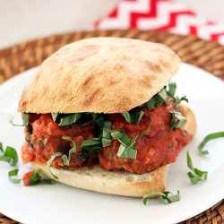 Sausage & Goat Cheese Meatball Subs