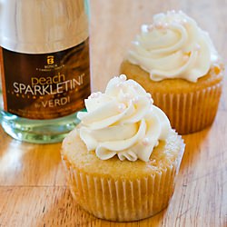 Peach Bellini Cupcakes