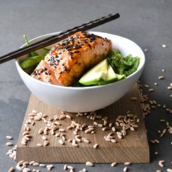 Japanese Rice Bowl – Teriyaki Salmon