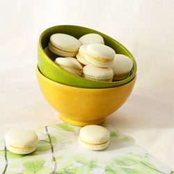 Lemon Macarons with Lemon-Lime Curd
