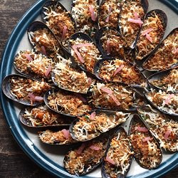 Mussels au Gratin