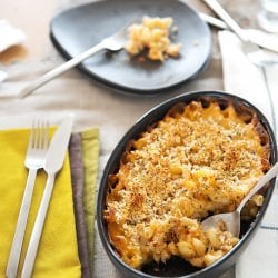 Crab and Elbow Pasta Gratin