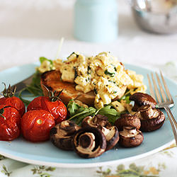 Feta, Chilli and Herb Scrambled Egg