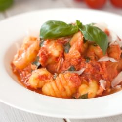 Gnocchi with Tomato Cream Sauce