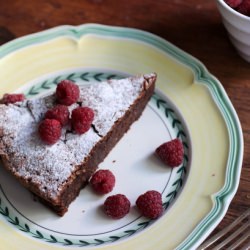 Chocolate Almond Berry Cake
