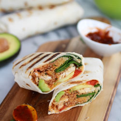 Tex-Mex Chicken and Quinoa Wraps