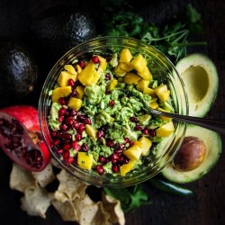 Mango-Pomegranate Guacamole