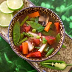 Thai Vegetable Soup for Songkran