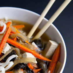 Miso Soup with Rice Noodles