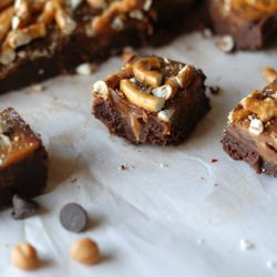 Nutella Caramel Pretzel Fudge