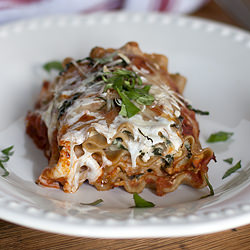 Swiss Chard Lasagna Rollups