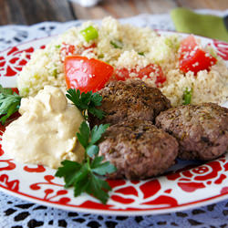 Spiced Mini Burgers w/ Couscous
