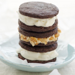 Chocolate Sable Ice Cream Sandwiche