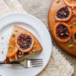 Candied Blood Orange Olive Oil Cake