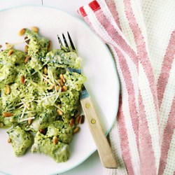 Spinach Gnocchi with Pesto