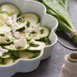 Courgette Salad with Wild Garlic