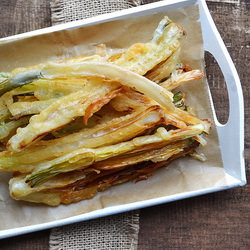 White Wine Batter-Fried Scallions