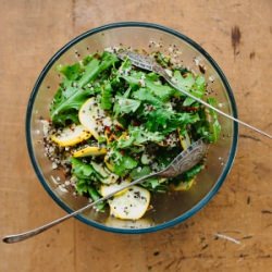 Zucchini, Quinoa + Rocket Salad