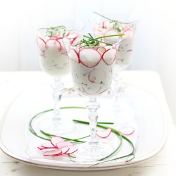 Fresh Goat Cheese and Radish