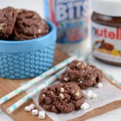 Rocky Road Pudding Nutella Cookies