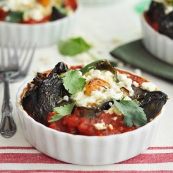 Roasted Shrimp Stuffed Poblanos