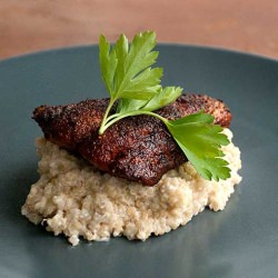 Blackened Mackerel w. Cheesy Quinoa
