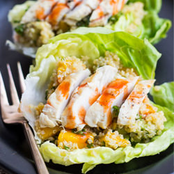 Tropical Quinoa Lettuce Wraps