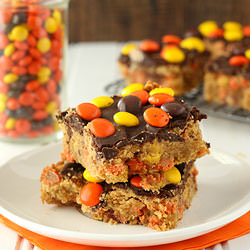 Chocolate Peanut Butter Blondies
