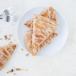 Maple Oat Walnut Scones