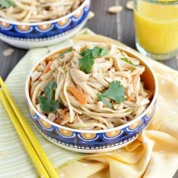 Noodles with Chicken and Red Curry