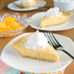 Frozen Mango Cream Pie
