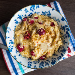 Creamy Tahini Breakfast Polenta