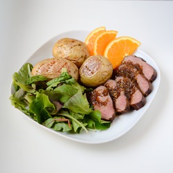 Duck with Orange and Honey sauce