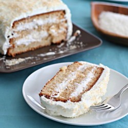 Three Layer Coconut Cake