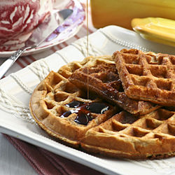 Banana Buttermilk Waffles